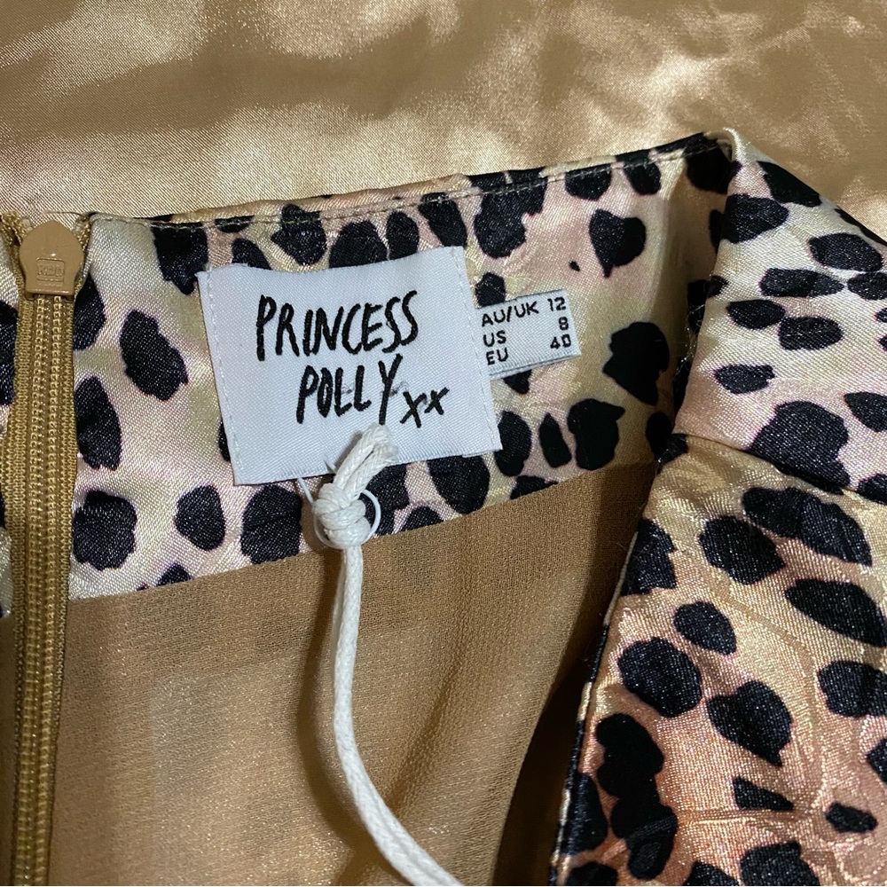 Princess Polly Leopard Print Mini Skirt in Black, Cream and Brown - Picture 10 of 11